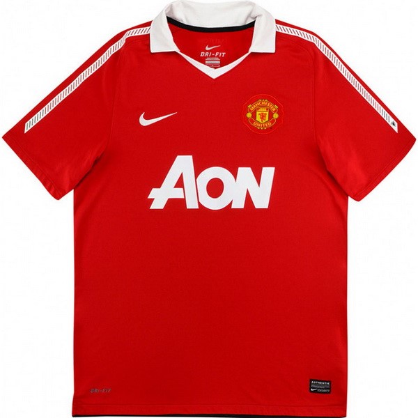 Camiseta Manchester United Primera equipo Retro 2010 2011 Rojo